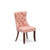 East West Furniture DAP2F23 Dallas Parson Kitchen Chairs - Button Tufted Nailhead Trim Beige Red faux Leather  Dining Chairs, Set of 2, linen white - 4 of 4