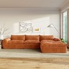 Whisen 116" Modular 4-Seat Sofa Bed, Spacious Foam Filled, Elderly/Baby Safe, No Assembly, Free Combination - 2 of 4