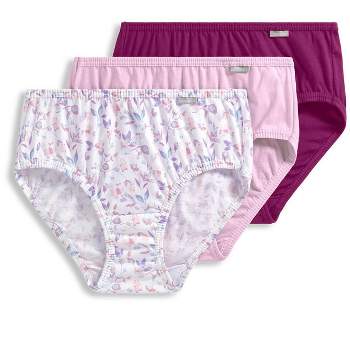 Women's Jockey 3-Pack Briefs (Pink Trees) 100% Cotton Comfort Classic  Underwear