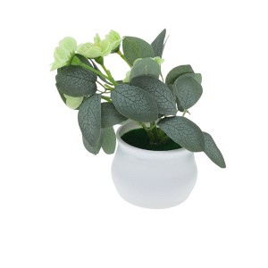 Unique Bargains Artificial Plants 5-Stem Rose Plastic 4.72"x4.72"x7.09" 1 Pcs - 1 of 4