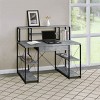 TiramisuBest Writing Desk With Drawer with Brown+White for Writing Desk - 2 of 4