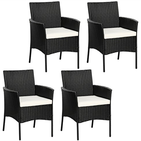 Black rattan sale chair target