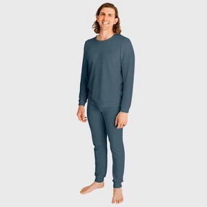 City Threads Men's Soft & Cozy Thermal Long Johns 2-Piece Set, USA-Made, Comfortable Adult Loungewear - 1 of 4