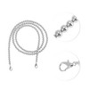 Unique Bargains Faux Pearl Handbag Strap Silver Tone 1 Pc - 3 of 4