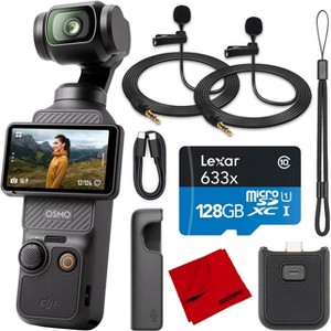 DJI Osmo Pocket 3 4K/120fps Gimbal Camera 3-Axis Stabilized + Lapel Mic 2Pc Bundle - 1 of 4