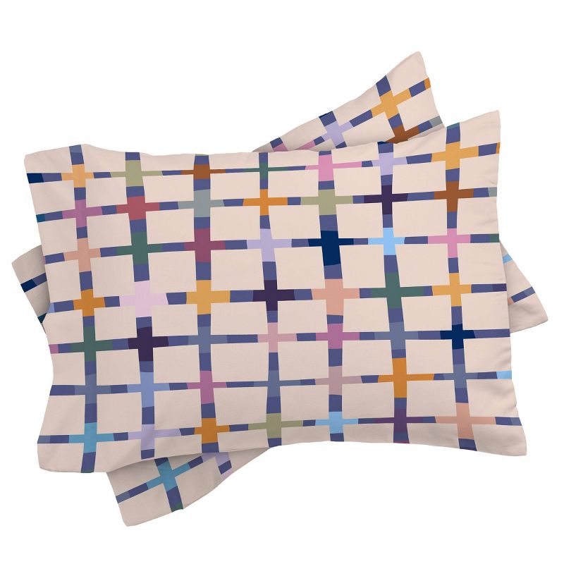 Alisa Galitsyna Colorful Patterned Grid Duvet Set - Deny Designs, 4 of 5