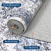 Washable Vintage Floral Area Rug, Non-Slip Retro Carpet, Soft Low-Pile for Living Room, Bedroom, Hallway, Neutral Tones - 3 of 4