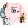 Simply Sage Market Women's Graphic Sweatshirt I Tried Nice List - 2 of 2
