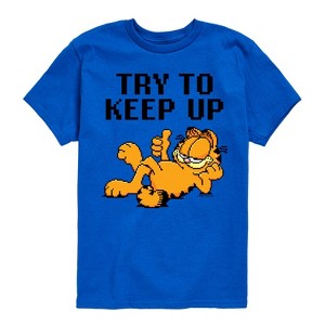 Boys' - Garfield - Try To Keep Up Short Sleeve Graphic T-Shirt - 1 of 4