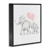 Stupell Industries Elephant Family with Pink Balloons, 17" x 17" - 3 of 4