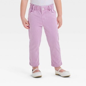 Toddler Girls' Lilac Paperbag Pants - Cat & Jack™ Lilac Purple - 1 of 3