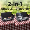 2-in-1 camping grill & griddle-13,000 BTU propane stove - 2 of 4