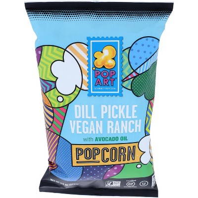 Pop Art Popcorn Dill Pickle Ranch - Case of 9 - 4.5 oz