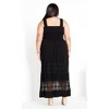Women's Plus Size By The Beach Maxi Dress - black | CITY CHIC - 3 of 4