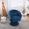 KTMBDW Swivel Accent Barrel Chairs with Removable Headrest, Chaise Lounge Indoor with Neck Support Pillow, Swivel Chairs for Living Room - 2 of 4