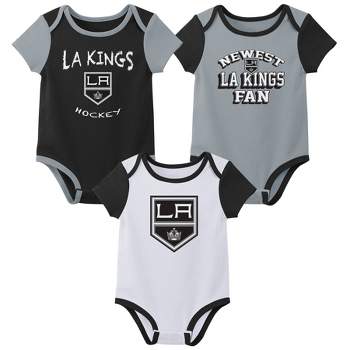 Nhl Los Angeles Kings Infant Girls' 3pk Bodysuit : Target