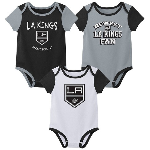NHL Los Angeles Kings Infant Boys' 3pk Bodysuit - 18M