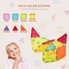 VEVOR Magnetic Tiles, 32 PCS Magnetic Building Blocks with Storage Bag, STEM Sensory Educational Construction Stacking Toys, Multi-color - 4 of 4