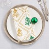 Saro Lifestyle Holiday Table Napkins With Christmas Trees Design (Set of 4) - 4 of 4