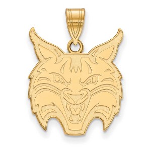 Black Bow Jewelry 14k Yellow Gold Plated Sterling Silver Quinnipiac Bobcats NCAA Large Pendant - 1 of 3