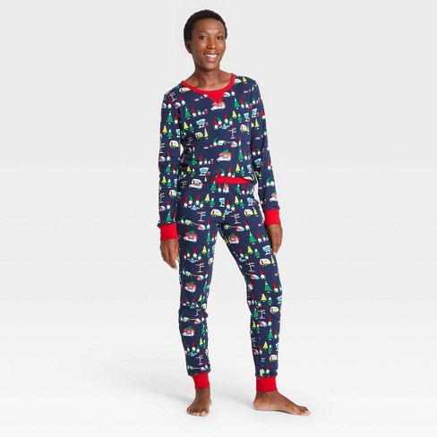 Women's Holiday Gnome Print Matching Family Pajama Set - Wondershop™ Navy :  Target