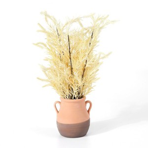 Faux 20" Potted Wheat Plant - Light Yellow - Safavieh - 1 of 4