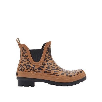 leopard print rain boots