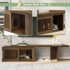 Whisen Furniture-Style TV Stand & Hidden Cat Litter Box & Cat Bed, House with Removable Sliding Door for Christmas, Halloween - 4 of 4