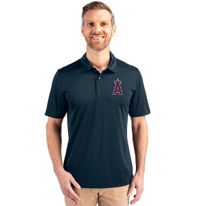 Los Angeles Angels Cutter & Buck Prospect Eco Textured Stretch Recycled Mens Big & Tall Polo - 1 of 1