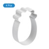 Unique Bargains Aluminum Alloy Silver Pineapple Shape Cookie Cutter 2.4 Inch x 1.5 Inch x 0.67 Inch 4 Pcs - 3 of 4