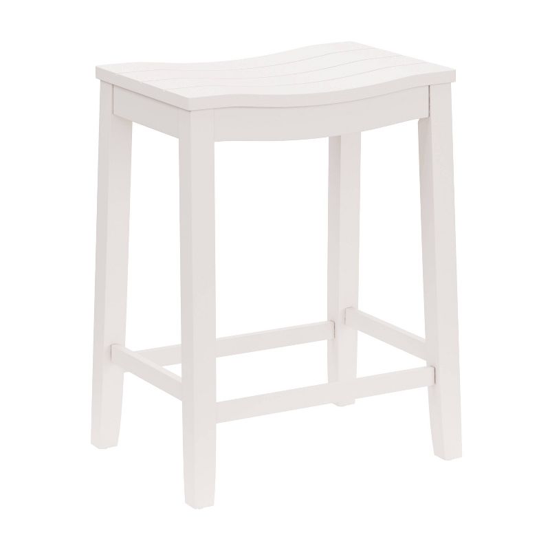 24&#34; Fiddler Backless Counter Height Barstool White - Hillsdale Furniture, 1 of 13