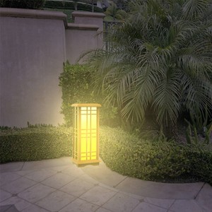 Solar LED Zen Outdoor Lantern with Amber/White Light - Techko Maid - 1 of 4
