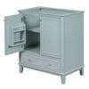 MAYEERTY 30" Bathroom Vanity without Sink Multi-functional Cabinet Doors Drawer Solid Frame MDF Green - 3 of 4