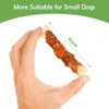 MON2SUN Double Flavor Dog Treats, 4 Inch Chicken and Duck Wrapped Calcium Bones, Rawhide Free Chews for Small Dogs, Teeth Cleaning Bones - 4 of 4