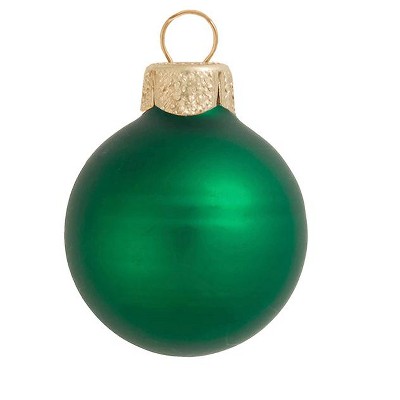 Northlight 12ct Green Shatterproof Matte Glass Christmas Ball Ornaments 2.75" (70mm)
