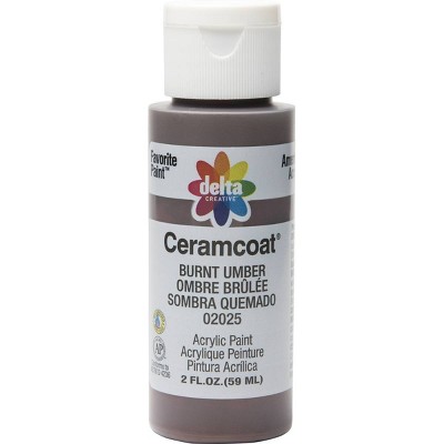 2 Fl Oz Acrylic Craft Paint Burnt Umber - Delta Ceramcoat : Target