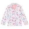 Sleep On It Girls 2-Piece Long-Sleeve Button-Up Pajama Set with Plush Headband Gift - 2 of 4