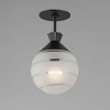 Maxim Lighting Copacabana 1 - Light Semi-Flush Mount in  Black - 4 of 4
