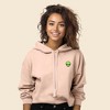 Dalix Alien Embroidered Fleece Cropped Hoodie Cold Fall Winter Women - 2 of 4