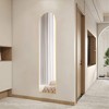 Infurnic Full Length Mirrors Elegant Wall Mirror with Stand Aluminum Alloy Thin Frame for Living Room, Clothing Shop, Glod, 16"*0.5"*59" - 4 of 4