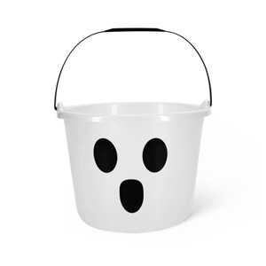 Plastic Basket Glow with Ghost Face - Bullseye's Playground™ - 1 of 3