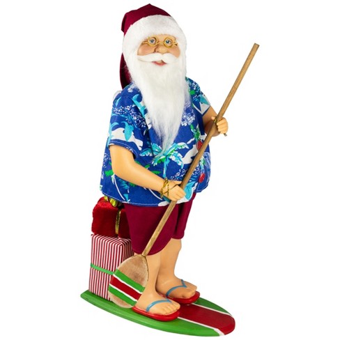 Northlight Santa on a Paddle Board Christmas Figure - 18" - image 1 of 4