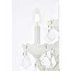 Elegant Lighting Maria Theresa 3 light white Wall Sconce Clear Royal Cut Crystal - 4 of 4