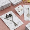 810-Pcs Earring Display Cards with Secure Back, Necklace Display Cards for Selling, Marble Design, 3 Sizes, Bulk Pack - 2 of 4