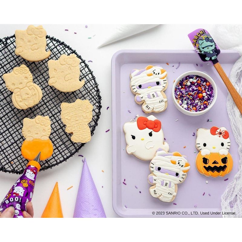Handstand Kitchen Sanrio Hello Kitty Halloween 50-Piece Cookie Stamp and Frosting Set, 5 of 8