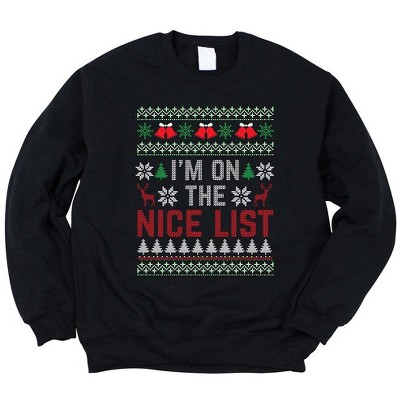 Simply Sage Market Women's Graphic Sweatshirt I'm On The Nice List