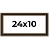 PosterPalooza | Panoramic Ornate Brown Picture Frame - UV Acrylic, Foam Board Backing, Hanging Hardware - 2 of 4