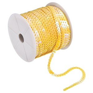 Unique Bargains DIY Crafts Clothing Sparkling Sewing Flat Sequin Strip Ribbon - 1 of 4