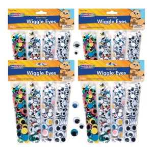 Creativity Street 4 Sets of 500 Wiggly Eyes - 2,000 Pieces - 1 of 4