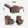 Kumasinova Massage Recliner Chair with Heat,Adjustable Reclining Accent Chair with 8-Point Vibration,Cup Holders & Side Pockets for Living Room - 3 of 4